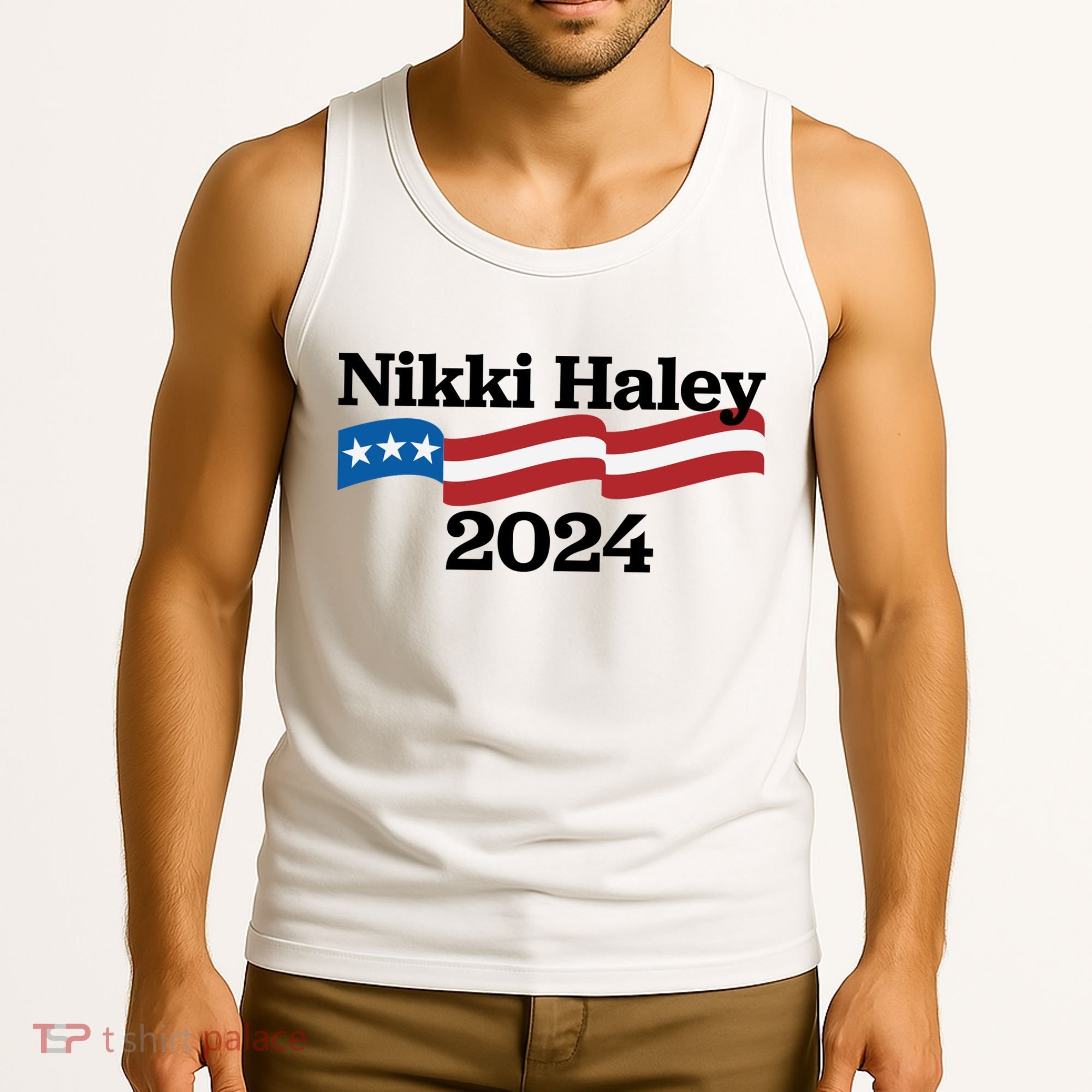 Nikki Haley 2024 For President Flag Logo Tank Top