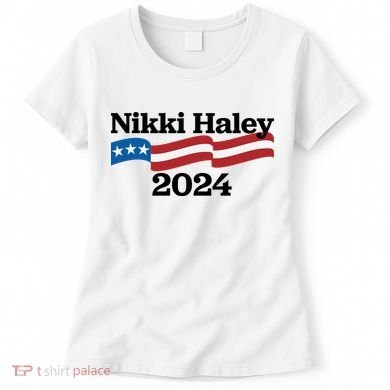 Nikki Haley 2024 For President Flag Logo Women's T-Shirt