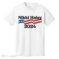 Nikki Haley 2024 For President Flag Logo Kids T-Shirt thumb 0