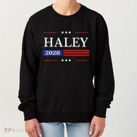 Nikki Haley 2028 American Flag Usa Flag Women's Sweatshirt thumb 0