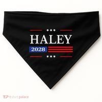 Nikki Haley 2028 American Flag Usa Flag USA-Made Doggie Bandana thumb 0