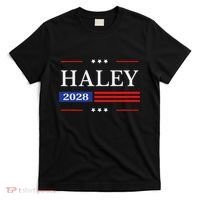 Nikki Haley 2028 American Flag Usa Flag T-Shirt thumb 0