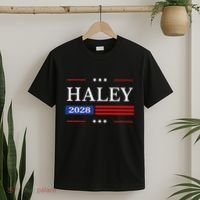 Nikki Haley 2028 American Flag Usa Flag T-Shirt thumb 2