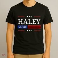 Nikki Haley 2028 American Flag Usa Flag T-Shirt thumb 3