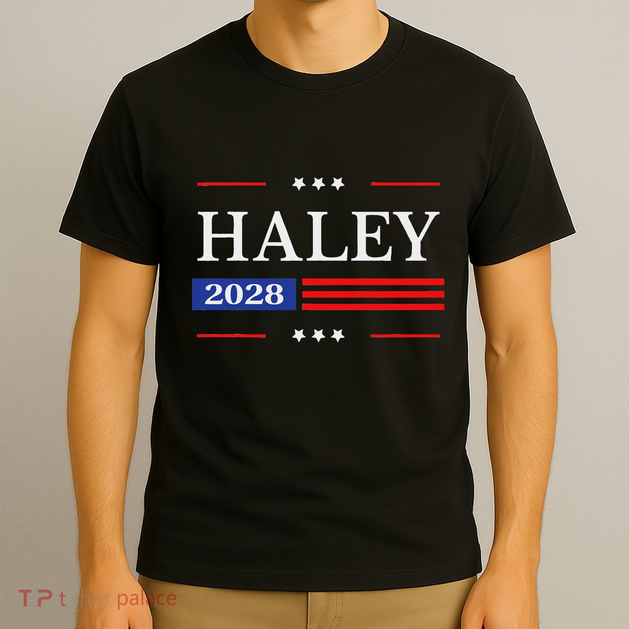 Nikki Haley 2028 American Flag Usa Flag T-Shirt