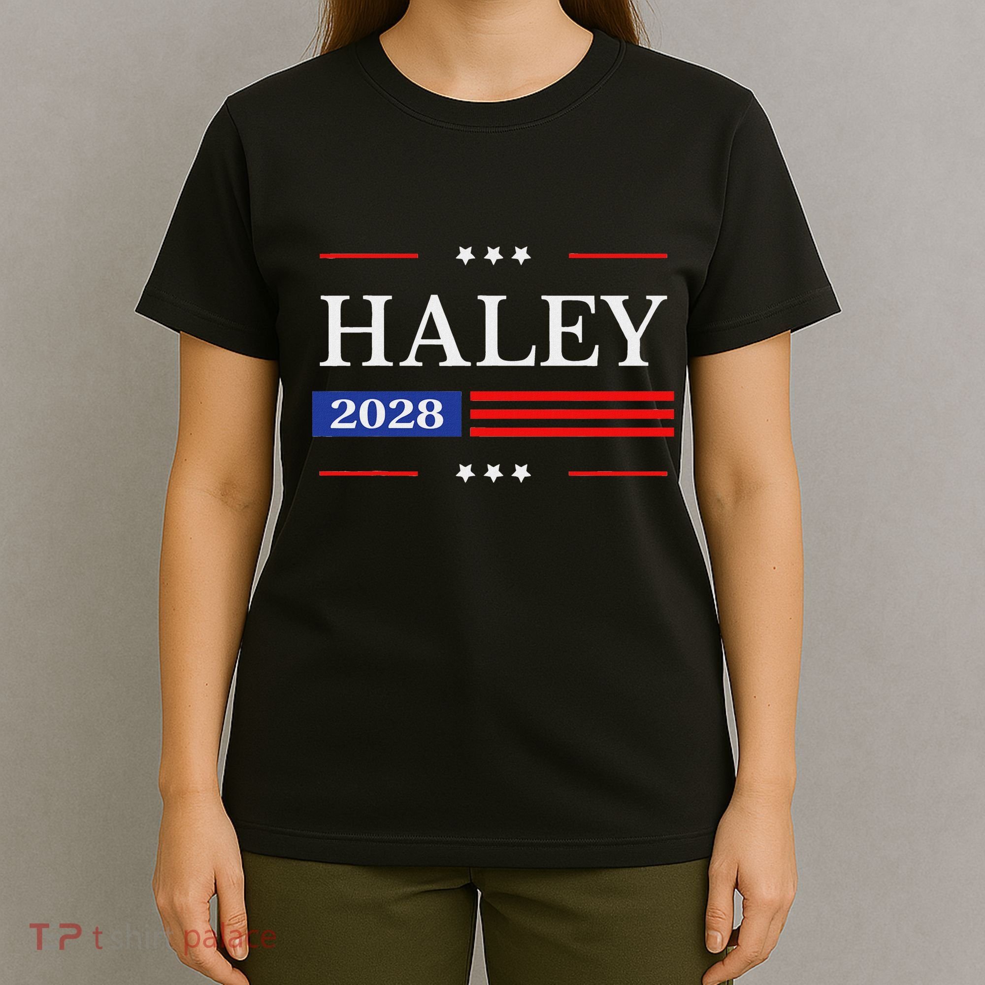 Nikki Haley 2028 American Flag Usa Flag T-Shirt