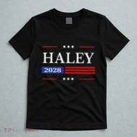 Nikki Haley 2028 American Flag Usa Flag T-Shirt thumb 5