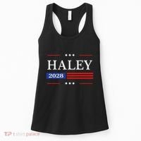 Nikki Haley 2028 American Flag Usa Flag Women's Tank Top thumb 0