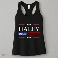 Nikki Haley 2028 American Flag Usa Flag Women's Tank Top thumb 3