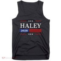 Nikki Haley 2028 American Flag Usa Flag Tank Top thumb 0