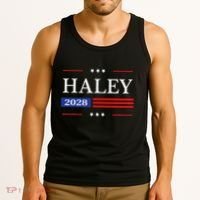 Nikki Haley 2028 American Flag Usa Flag Tank Top thumb 3