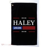 Nikki Haley 2028 American Flag Usa Flag Golf Towel thumb 0