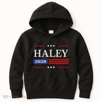 Nikki Haley 2028 American Flag Usa Flag Kids Hoodie thumb 0