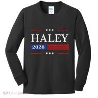 Nikki Haley 2028 American Flag Usa Flag Kids Long Sleeve Shirt thumb 0