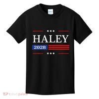 Nikki Haley 2028 American Flag Usa Flag Kids T-Shirt thumb 0