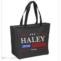 Nikki Haley 2028 American Flag Usa Flag Tote Bag thumb 2