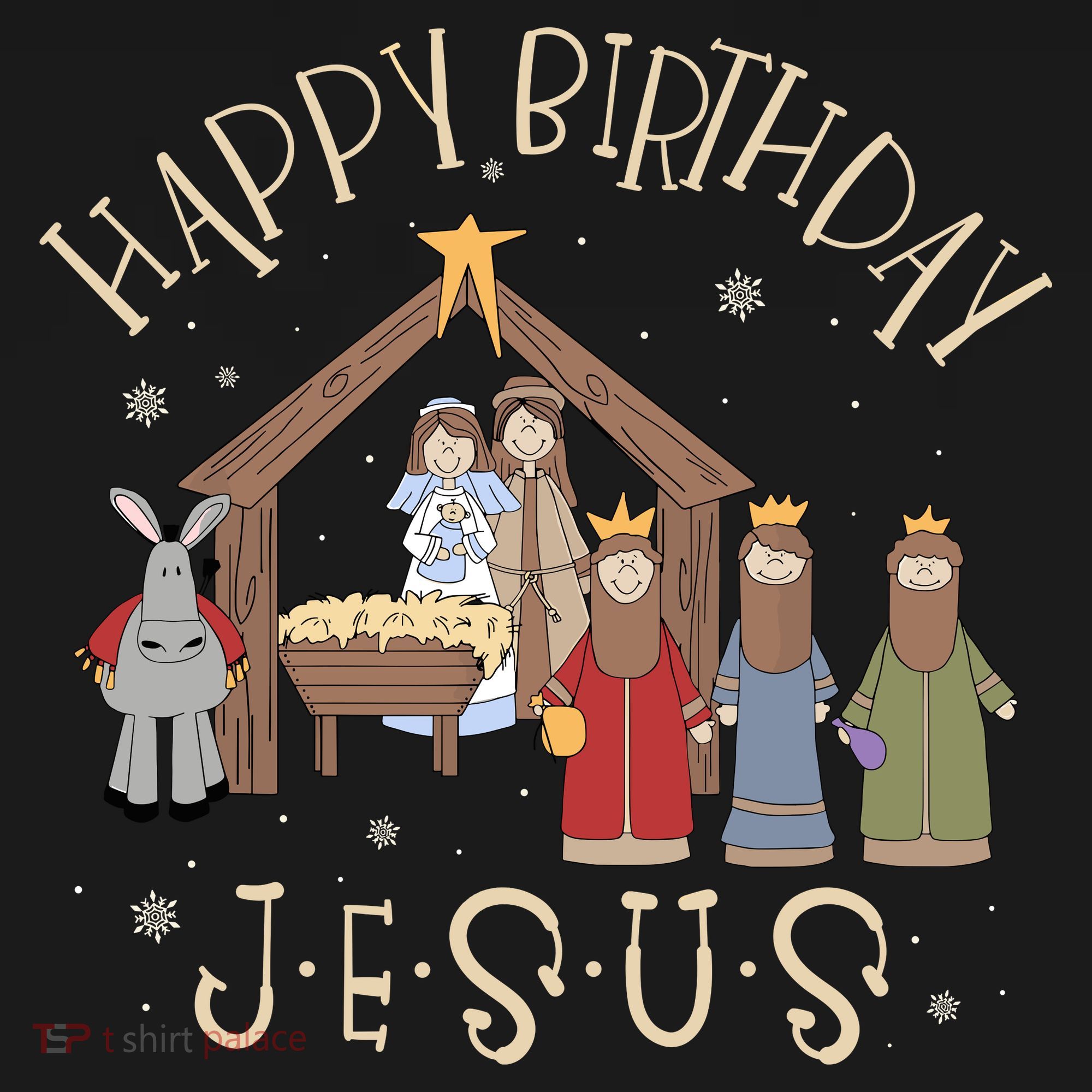 Nativity Happy Birthday Jesus Christmas Nativity Christian Sweatshirt