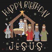 Nativity Happy Birthday Jesus Christmas Nativity Christian Polo thumb 3