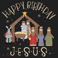 Nativity Happy Birthday Jesus Christmas Nativity Christian Hat thumb 2