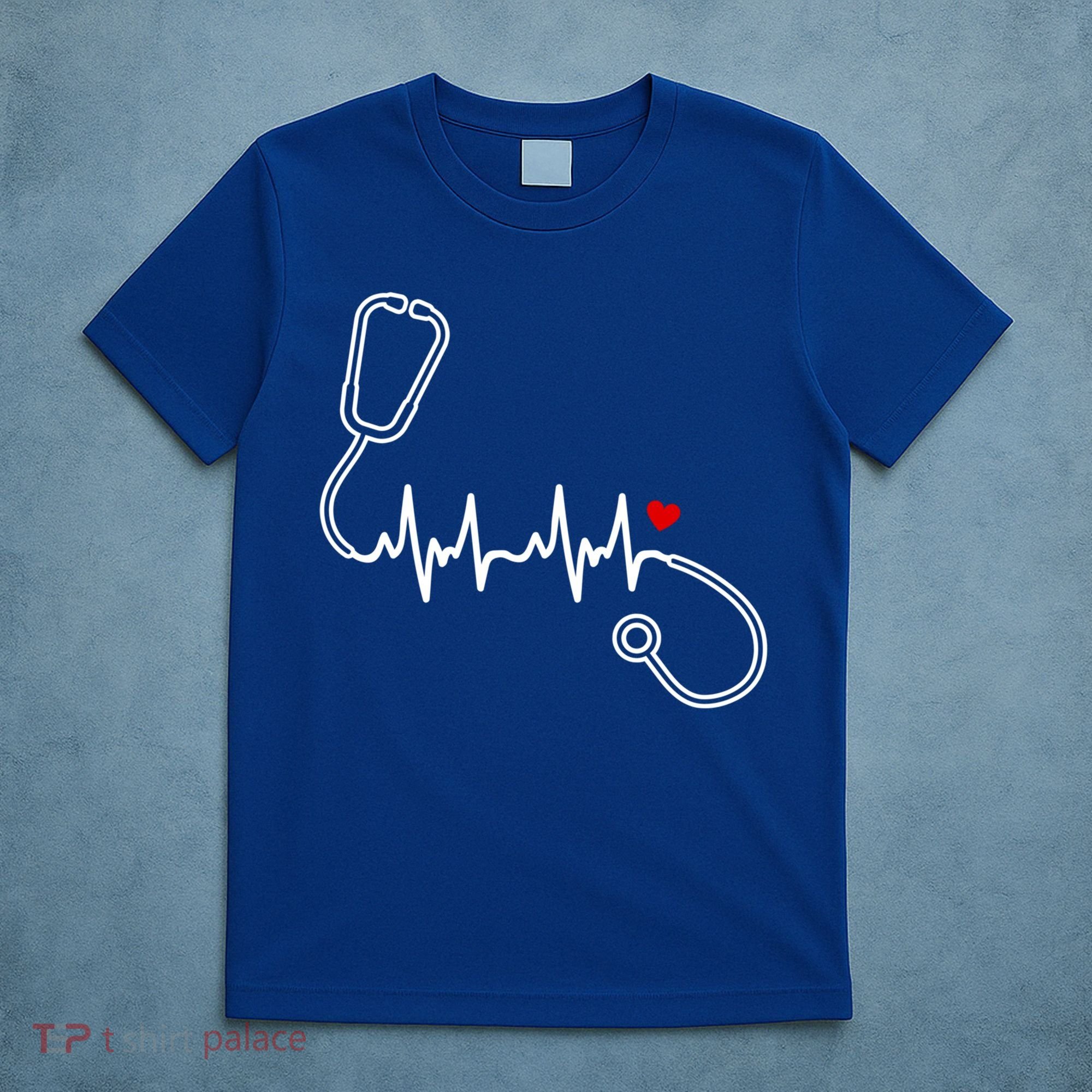 Nurse Heartbeat Clothing Gift Nurse Stethoscope Heart Gift T-Shirt