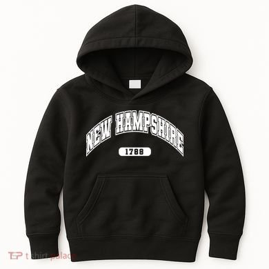 New Hampshire Collegiate Style 1799 Kids Hoodie