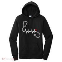 Nurse Heartbeat Clothing Gift Nurse Stethoscope Heart Gift Women's Hoodie thumb 0