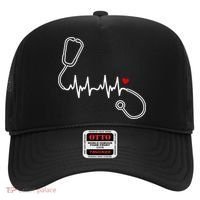 Nurse Heartbeat Clothing Gift Nurse Stethoscope Heart Gift Hat thumb 0
