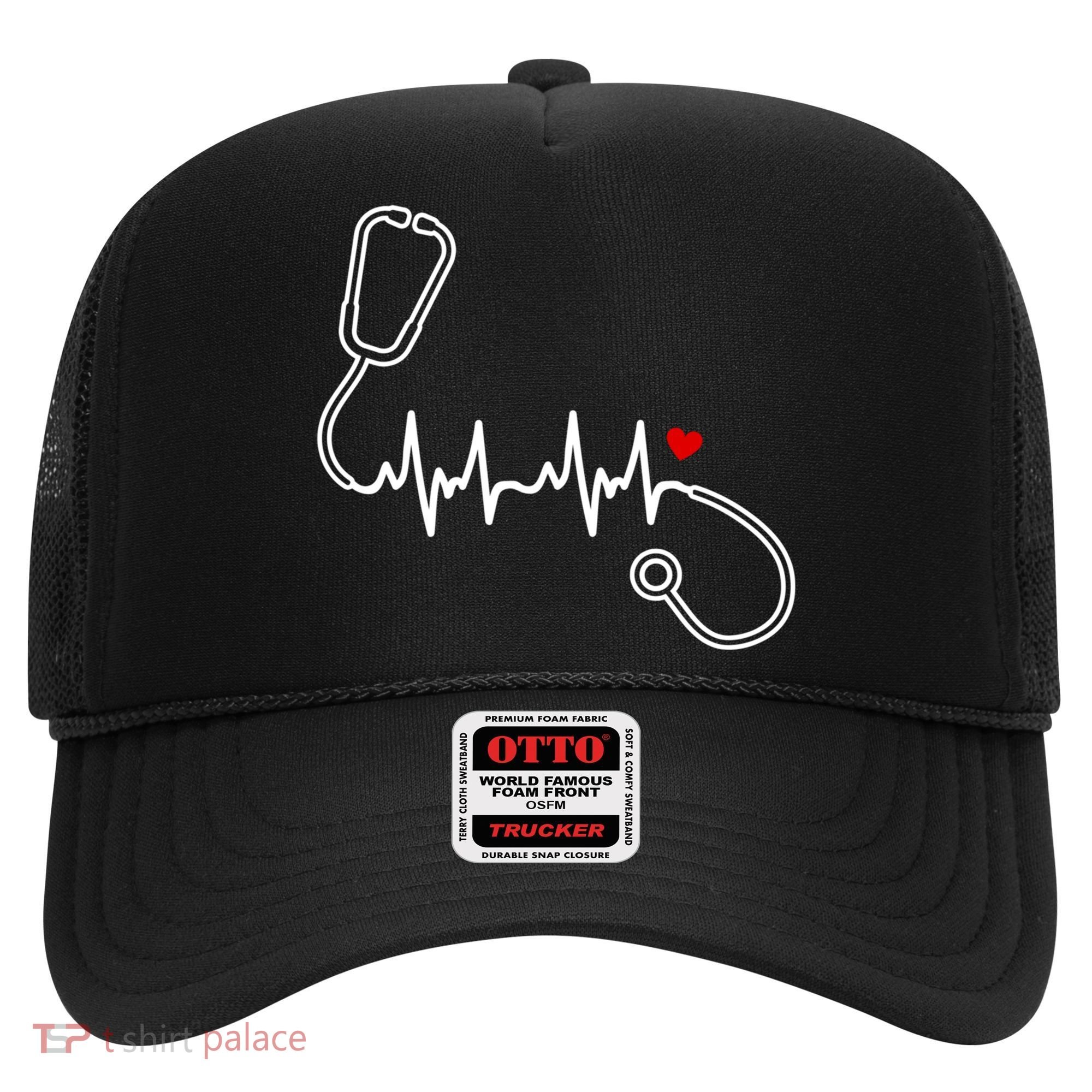 Nurse Heartbeat Clothing Gift Nurse Stethoscope Heart Gift Hat