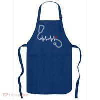 Nurse Heartbeat Clothing Gift Nurse Stethoscope Heart Gift Apron thumb 0