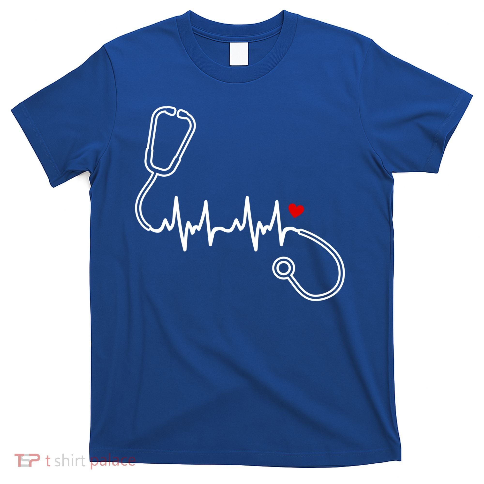 Nurse Heartbeat Clothing Gift Nurse Stethoscope Heart Gift T-Shirt