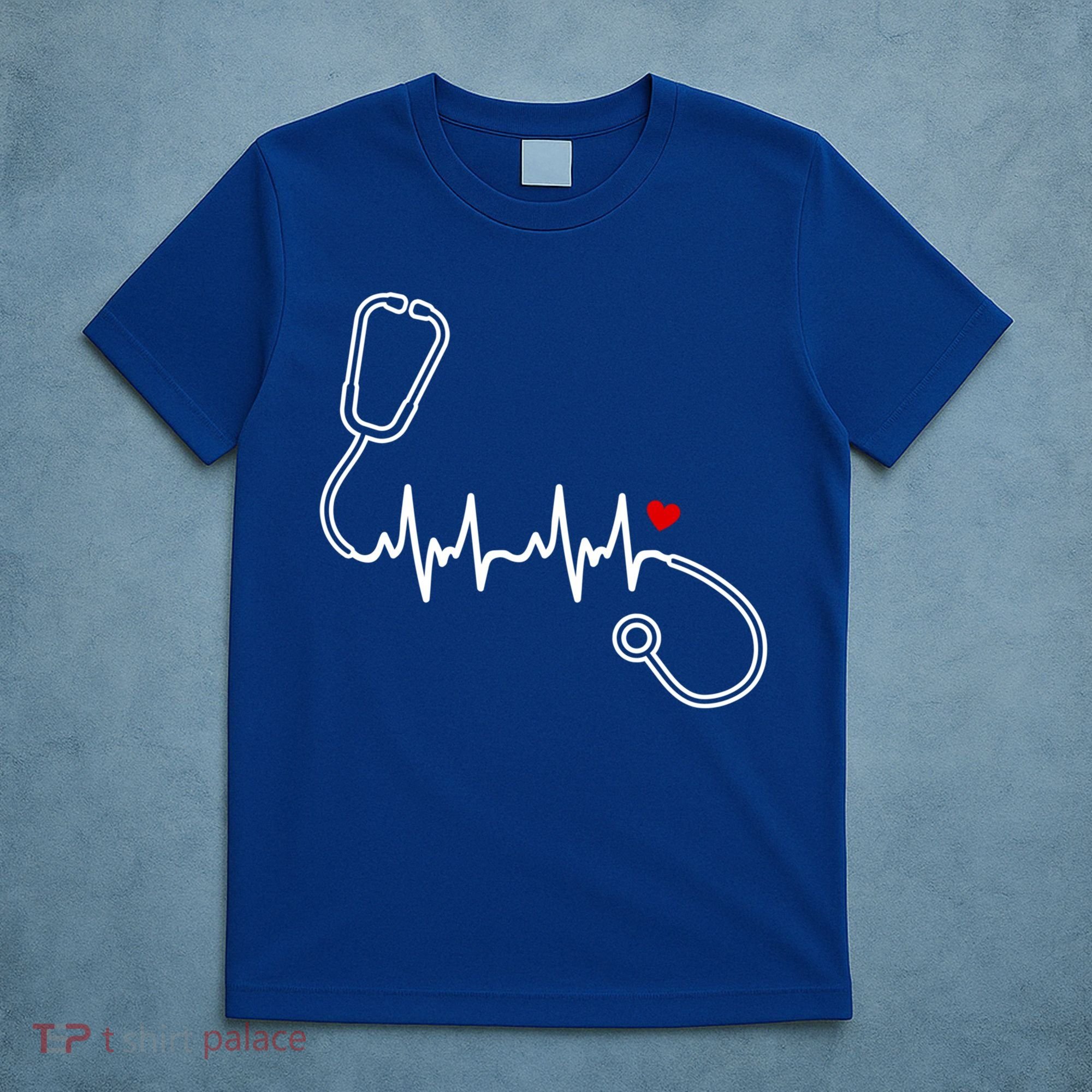 Nurse Heartbeat Clothing Gift Nurse Stethoscope Heart Gift T-Shirt
