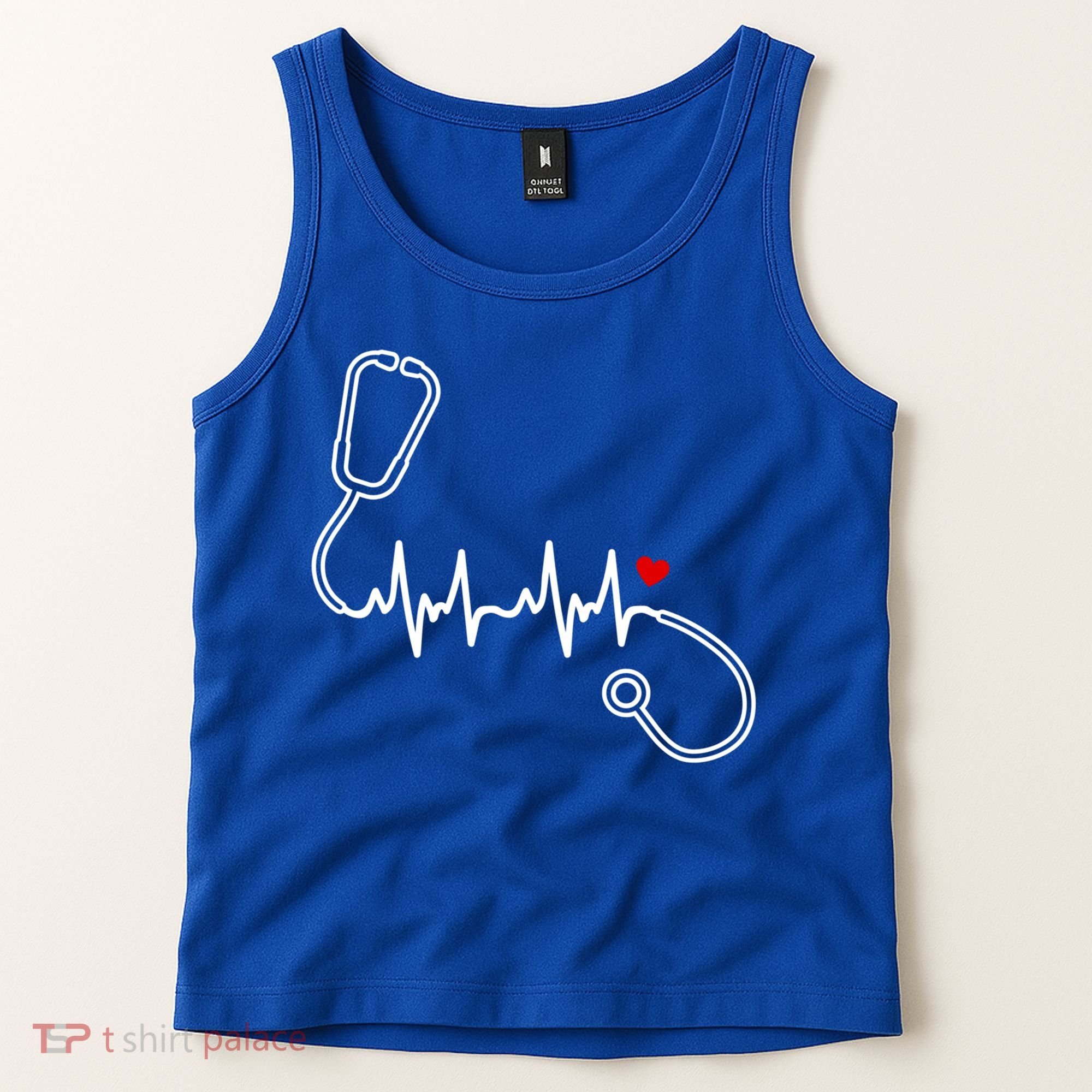 Nurse Heartbeat Clothing Gift Nurse Stethoscope Heart Gift Tank Top