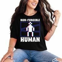 Nongiftfungible Hu Cryptocurrency Blockchain Trader Crypto Gift Comfort Colors T-Shirt thumb 0