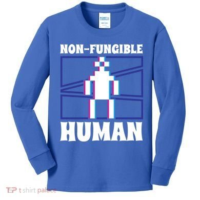 Nongiftfungible Hu Cryptocurrency Blockchain Trader Crypto Gift Kids Long Sleeve Shirt