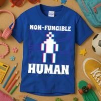 Nongiftfungible Hu Cryptocurrency Blockchain Trader Crypto Gift Kids T-Shirt thumb 3