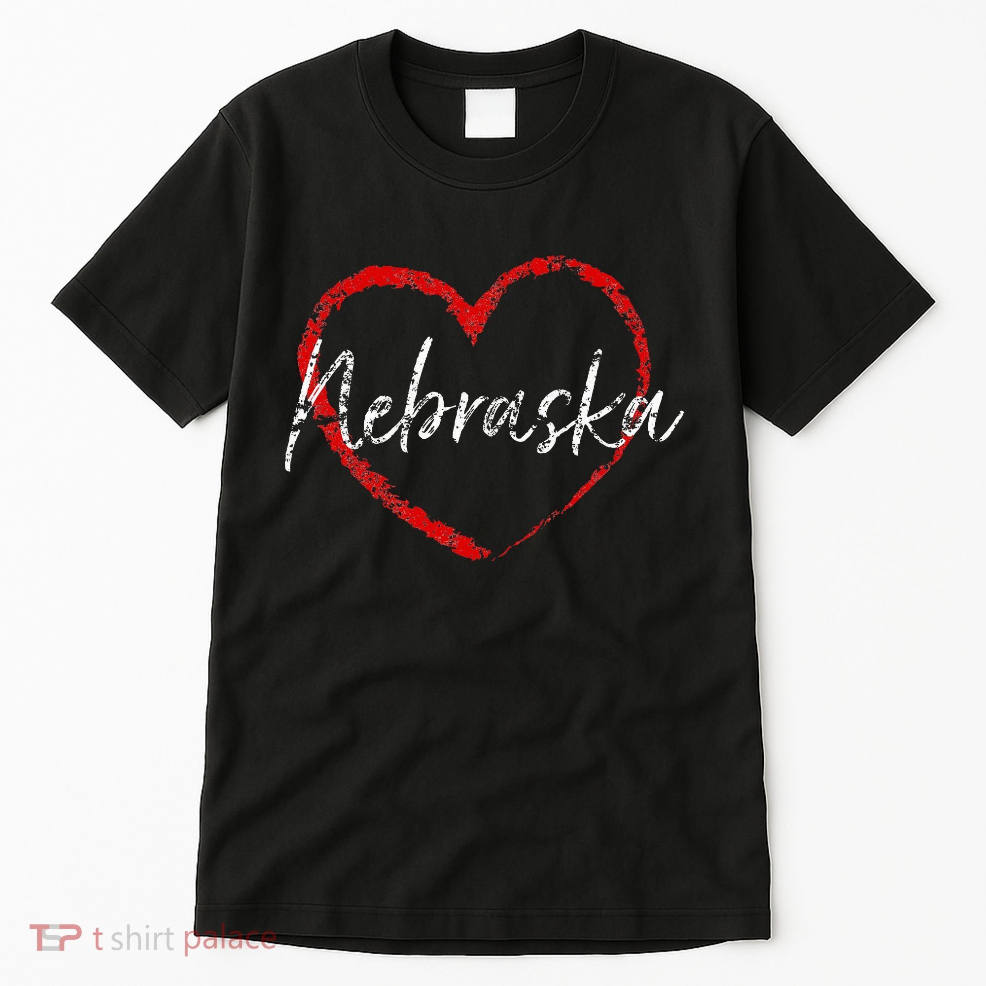 Nebraska Heart Cute Ladies Mom Gift Tall T-Shirt
