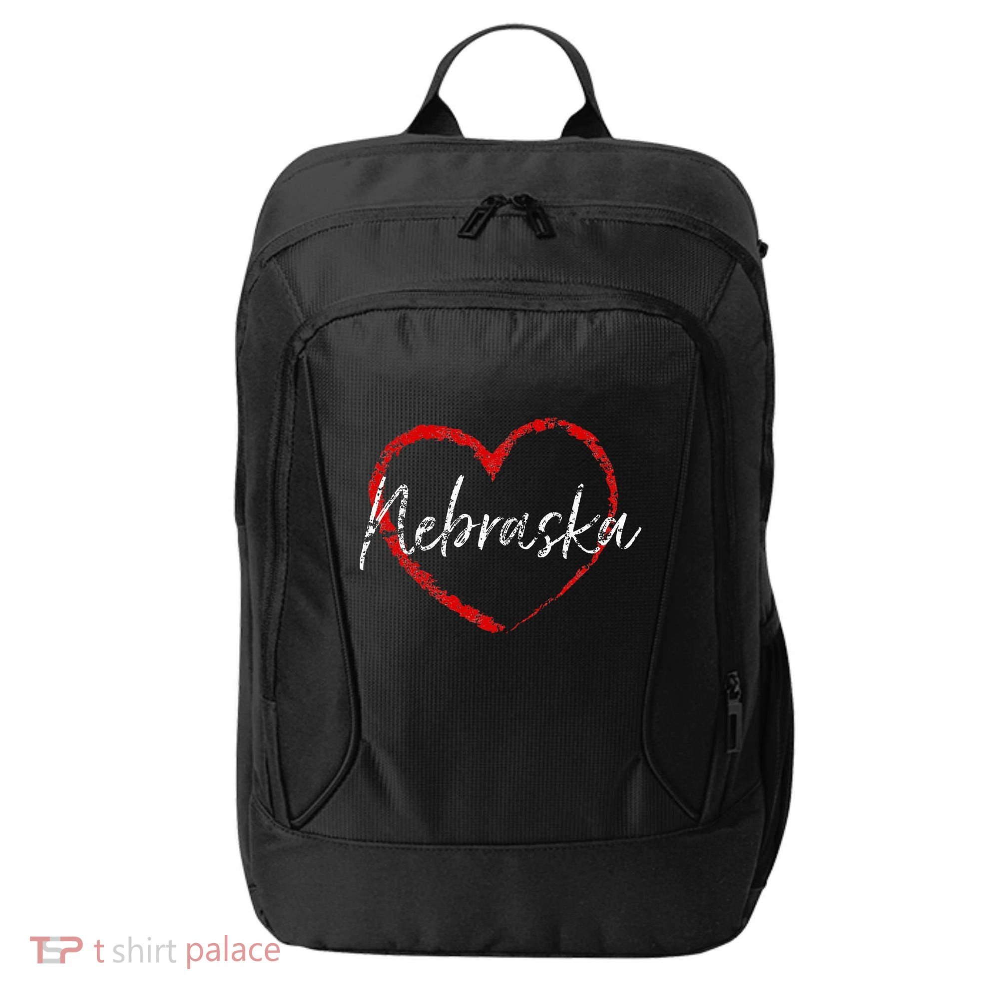 Nebraska Heart Cute Ladies Mom Gift City Backpack