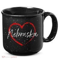 Nebraska Heart Cute Ladies Mom Gift 15oz Campfire Ceramic Mug thumb 0
