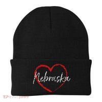Nebraska Heart Cute Ladies Mom Gift Beanie thumb 0