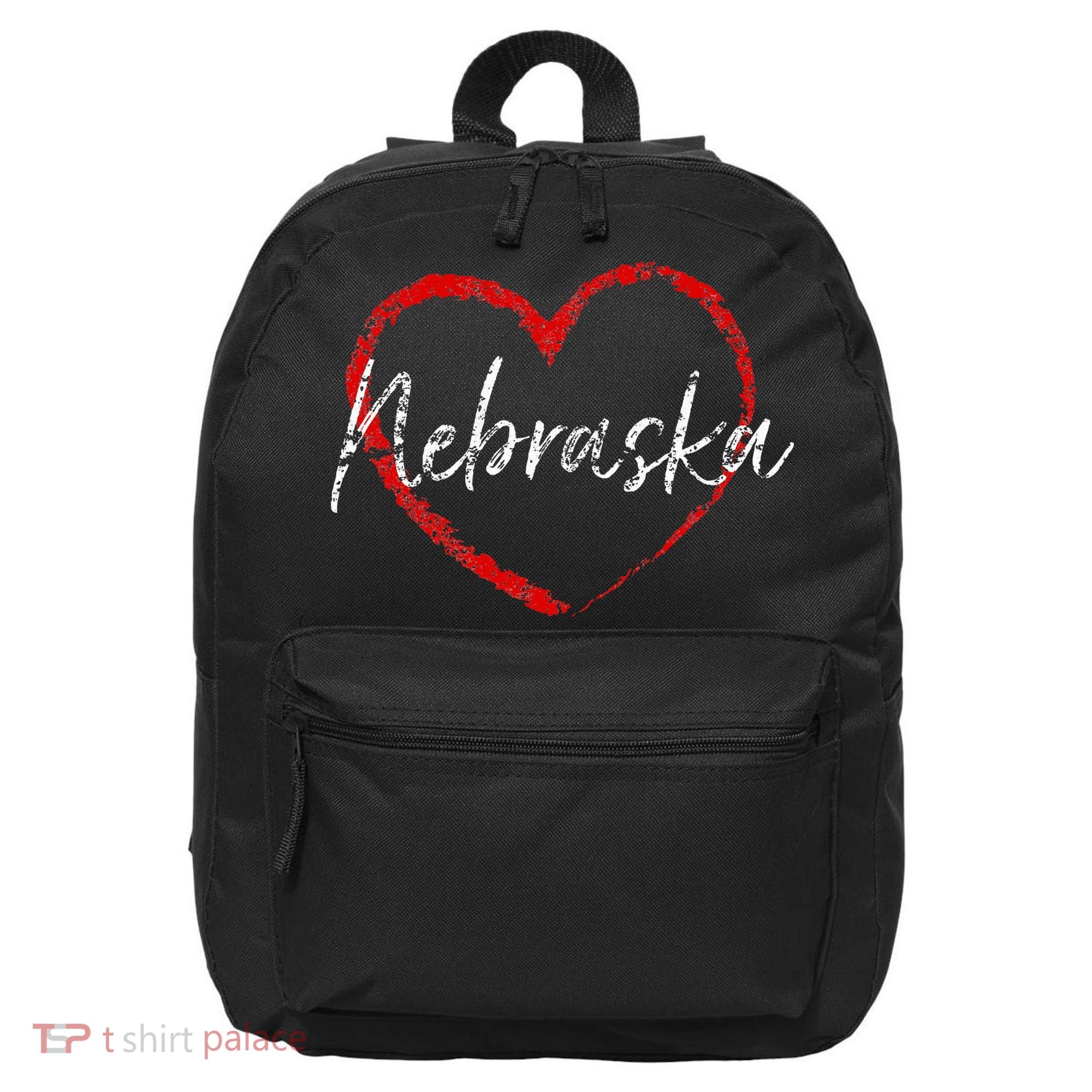 Nebraska Heart Cute Ladies Mom Gift 16 in Basic Backpack