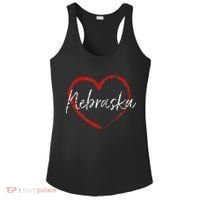 Nebraska Heart Cute Ladies Mom Gift Ladies PosiCharge Competitor Racerback Tank thumb 0