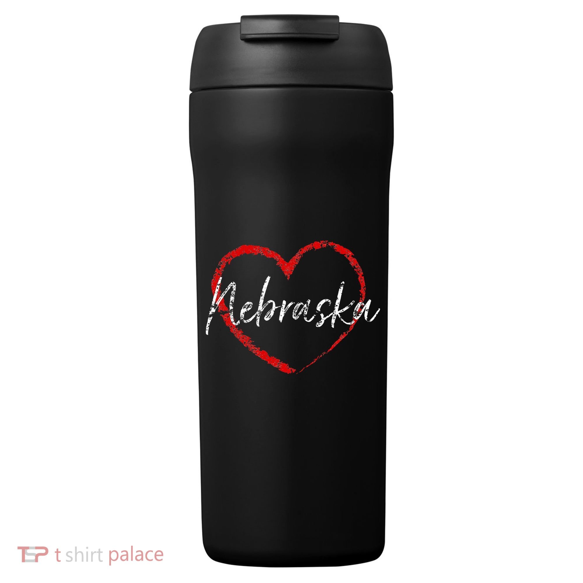 Nebraska Heart Cute Ladies Mom Gift 24oz Duet Stainless Steel Tumbler