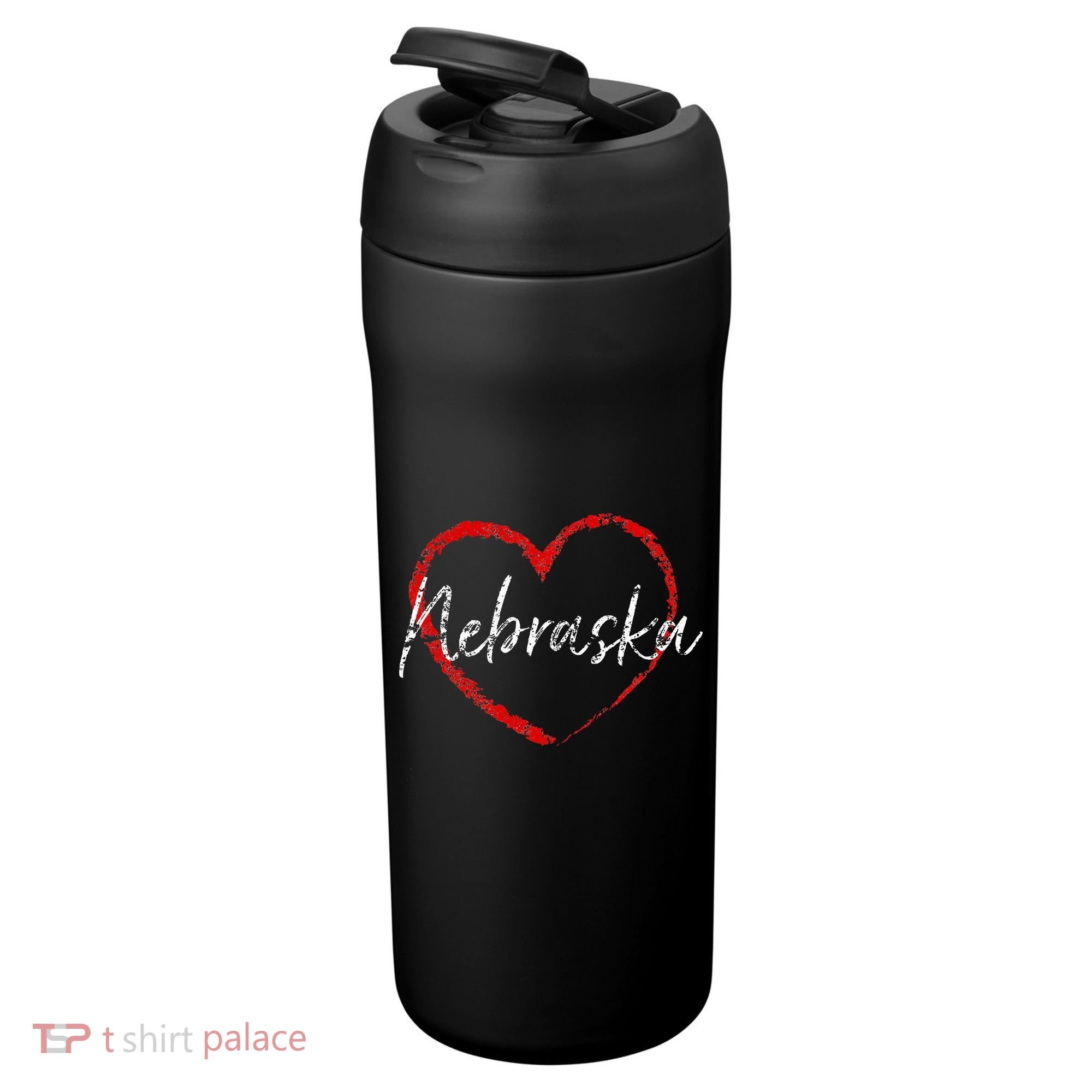 Nebraska Heart Cute Ladies Mom Gift 24oz Duet Stainless Steel Tumbler