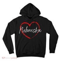 Nebraska Heart Cute Ladies Mom Gift Tall Hoodie thumb 0