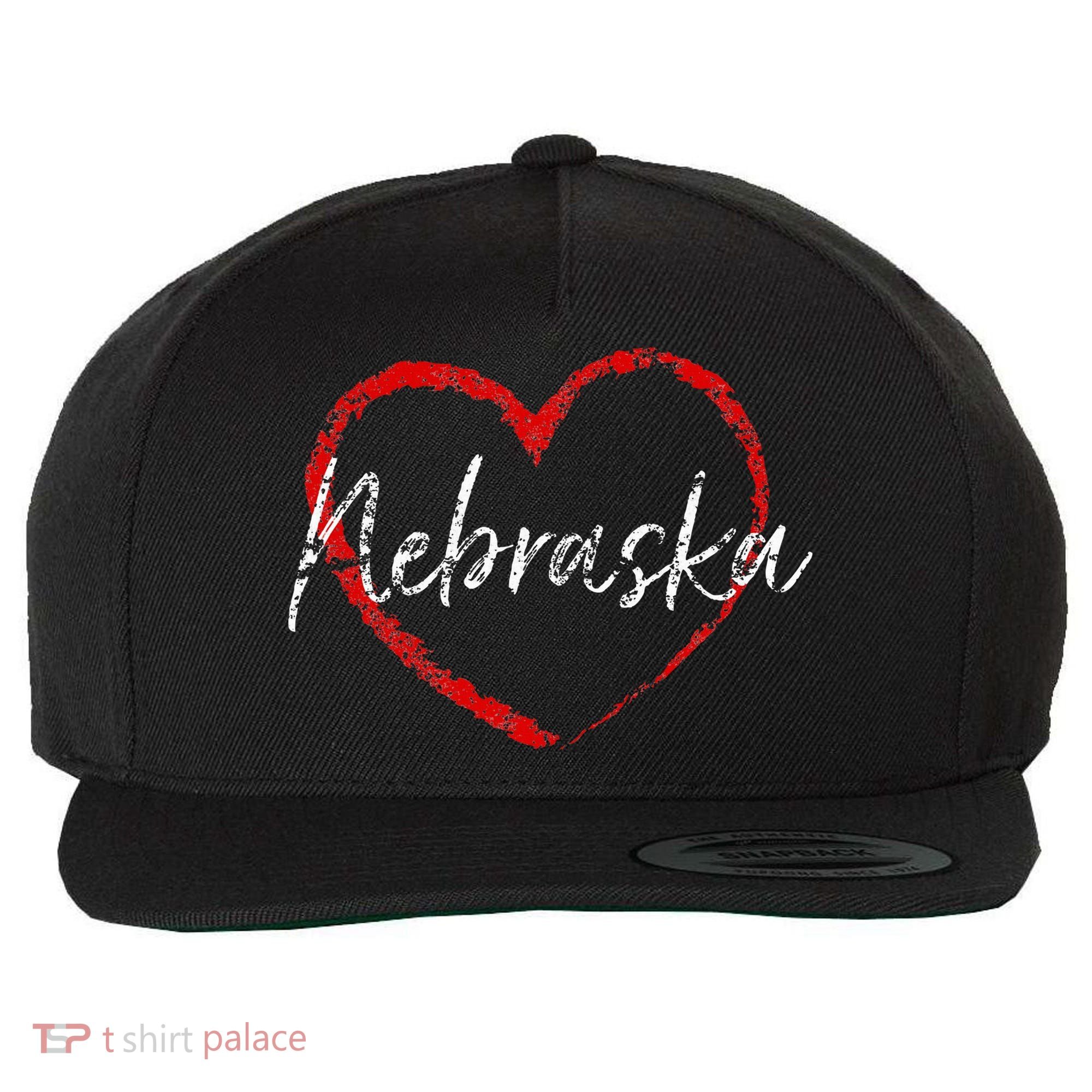 Nebraska Heart Cute Ladies Mom Gift Wool Snapback Cap