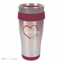 Nebraska Heart Cute Ladies Mom Gift 16oz Travel Tumbler thumb 0