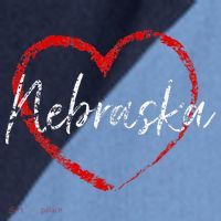 Nebraska Heart Cute Ladies Mom Gift Raglan Baseball Sleeve Shirt thumb 2
