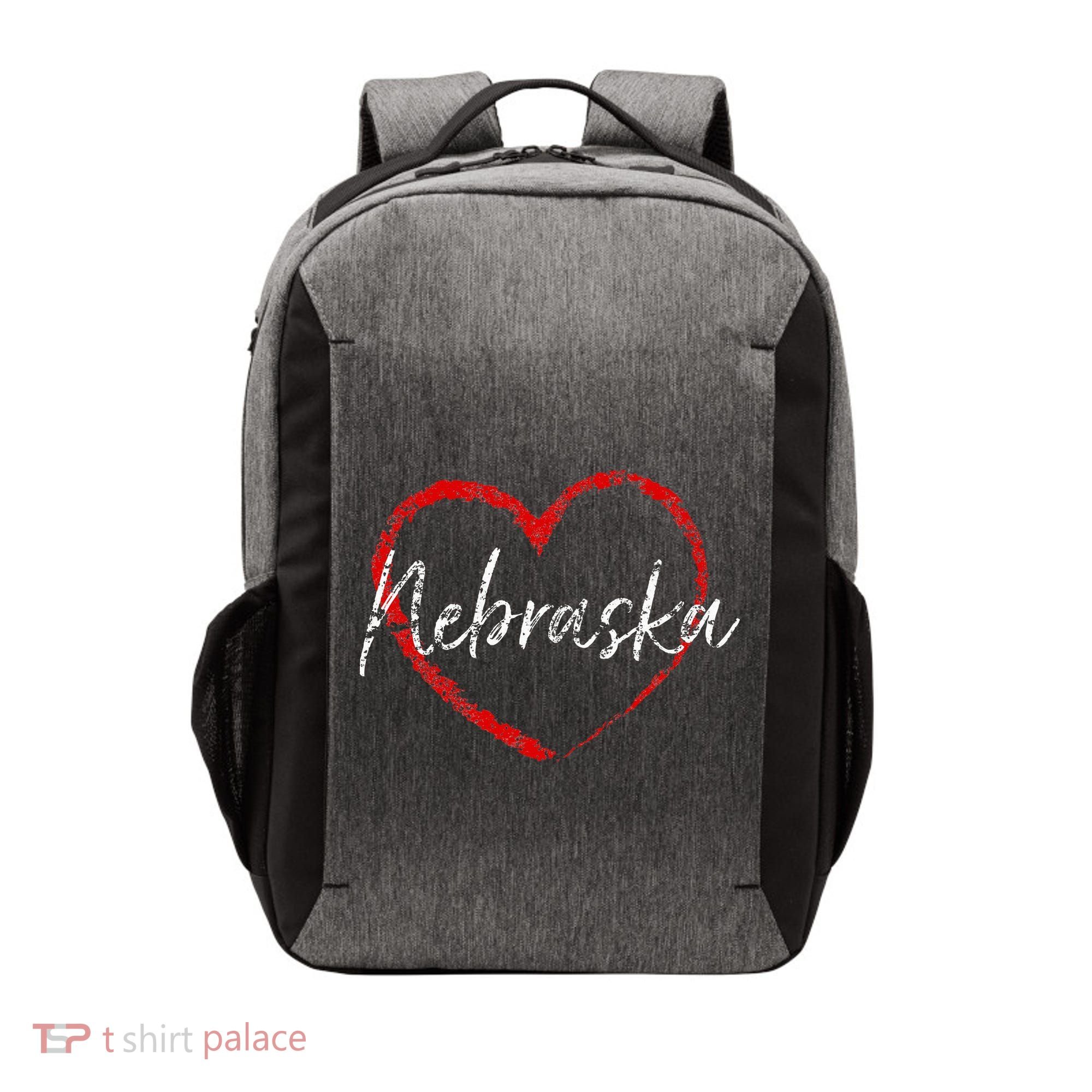 Nebraska Heart Cute Ladies Mom Gift Vector Backpack