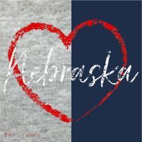 Nebraska Heart Cute Ladies Mom Gift Kids Colorblock Raglan Jersey thumb 2