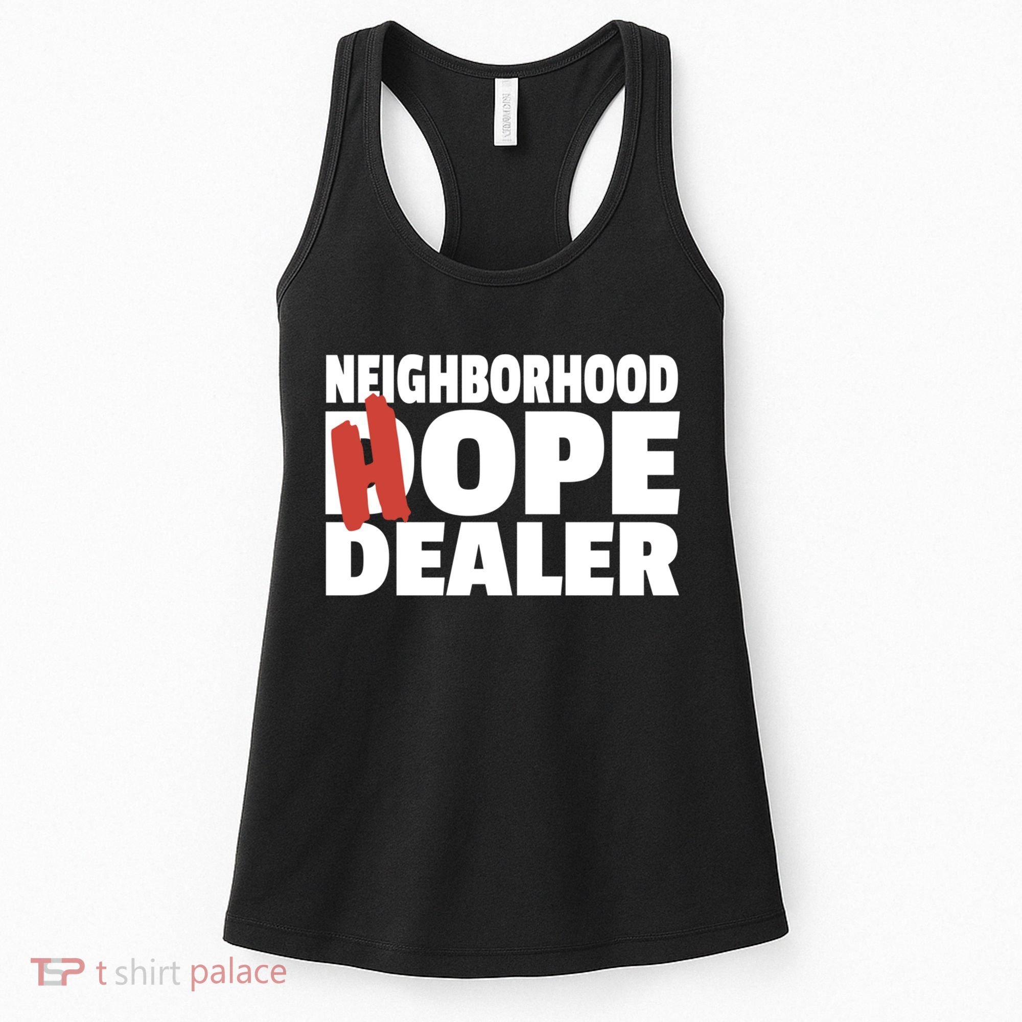 Neighborhood Hope Dope Dealer AA NA Recovery 12 Step Sponsor Women's Tank Top